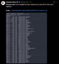 Anthropicu ušel del Claudove izvorne kode